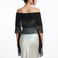 Tucnoeu Chiffon Shawls and Wraps for Evening Dresses, Chiffon Scarf Elegant Soft Silky for Formal Wedding Bridal Scarves