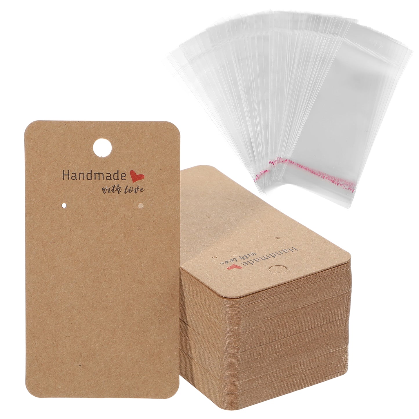 Telooco Earring Display Cards with Bags