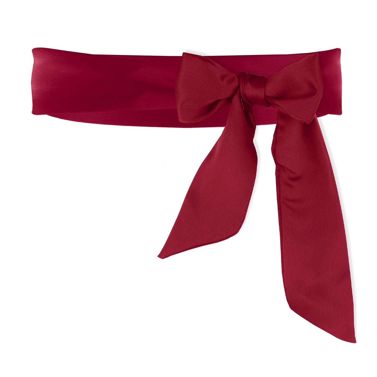 Lusofie Sash Belt for Bridal Double Side Satin Belt Smooth Dress Belt for Women Wedding Bridesmaid Bridal Belt(Red)