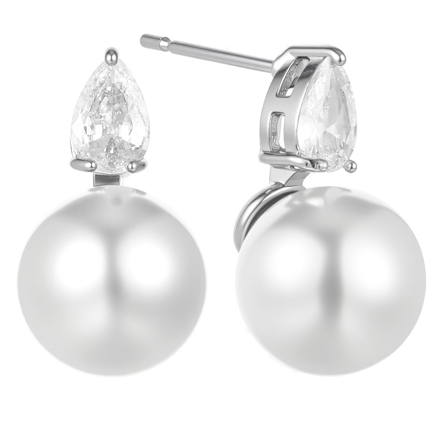 Yolev Drop Pearl Earrings for Women Dainty Dangle Drop Earrings Small Cute Bridal Earrings Pearl Stud Earring for Women Wedding Prom Bride Jewelry Gifts