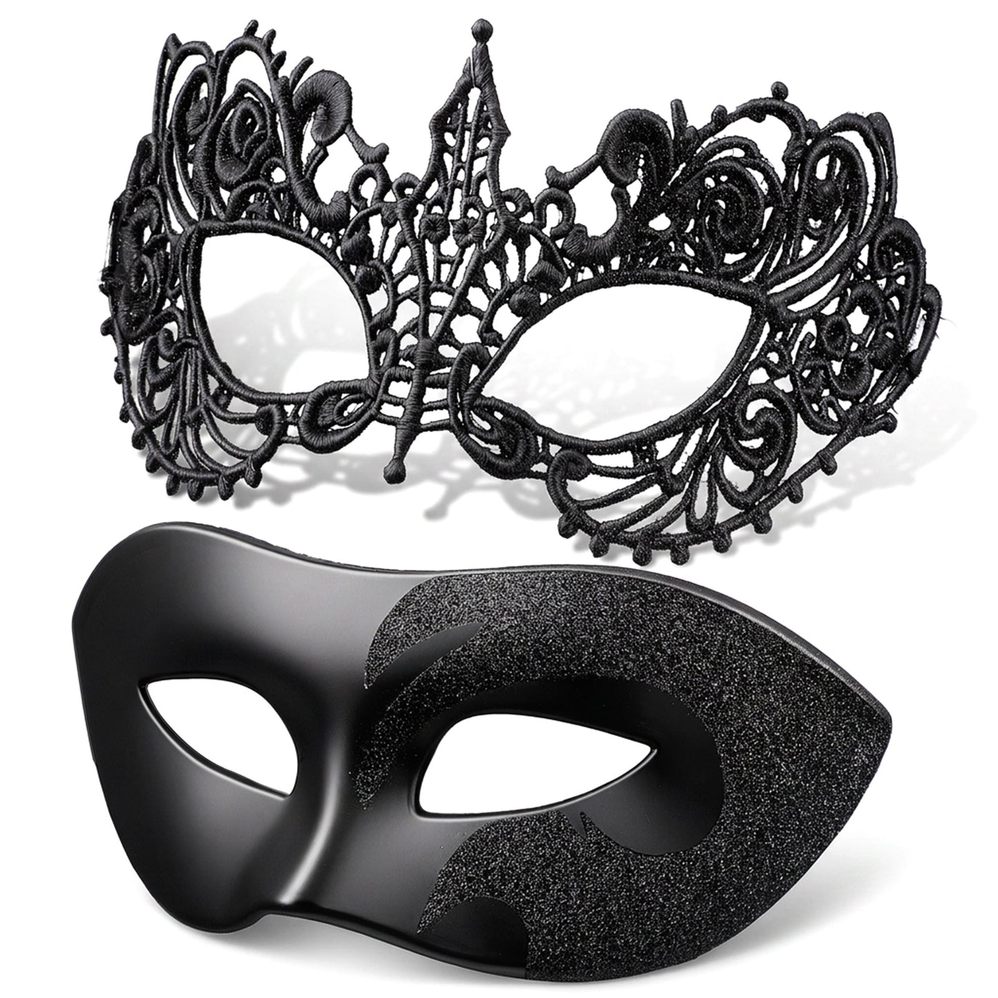 Neyauo Masquerade Mask for Couples Venetian Party Mask Couples Masquerade Lace Masks Set Halloween Costume Party Masks for Women and Men Venetian Mardi Gras