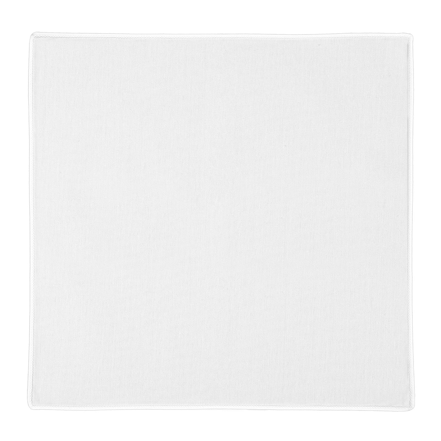 Yolev White Pocket Square Cotton White Handkerchief 8.66'' Mens Pocket Squares for Suit Jacket Dinner Tuxedo Wedding Party