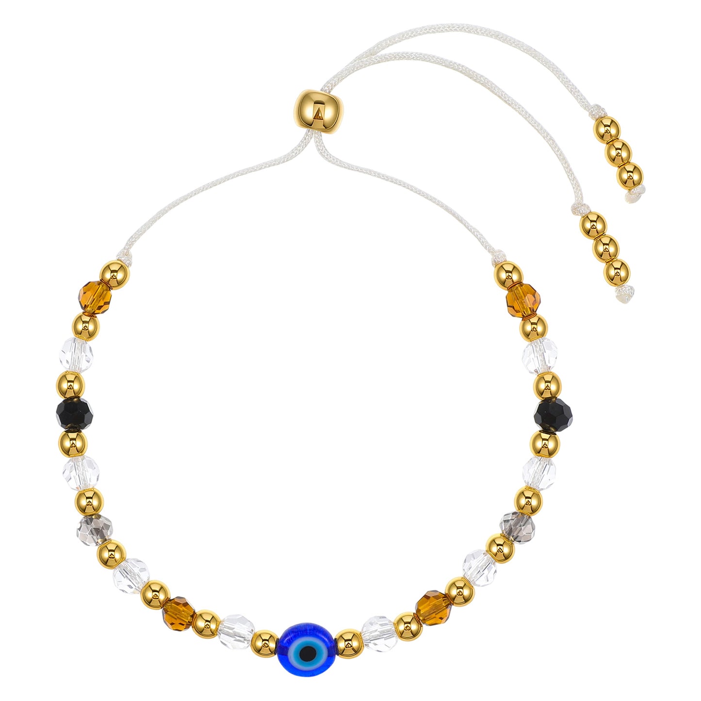 HekouJiub Evil Eye Bracelet for Women Adjustable Stretch Protection Bracelet Evil Eye Jewelry for Friend Gifts