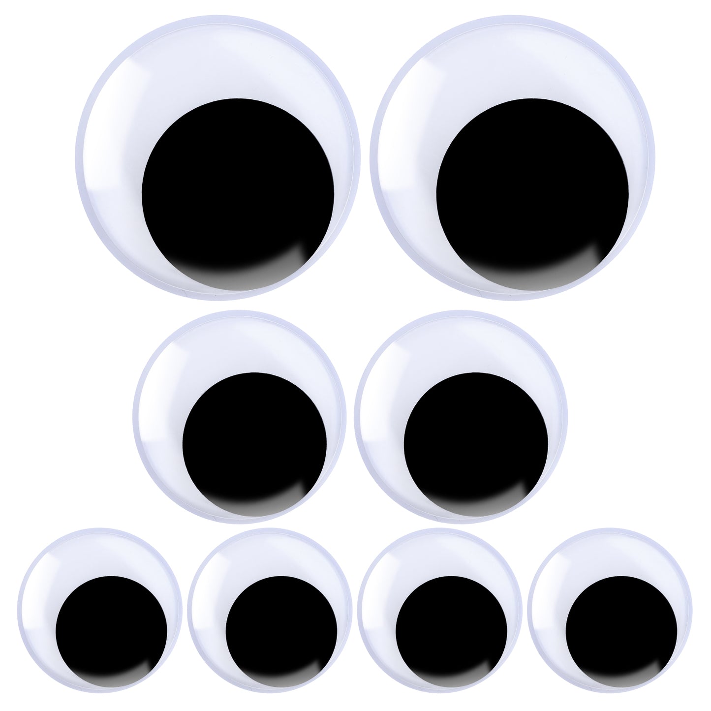 Ziuohaa 8 Pcs Large Googly Eyes Self Adhesive - 5/8/10 cm Giant Googly Eyes