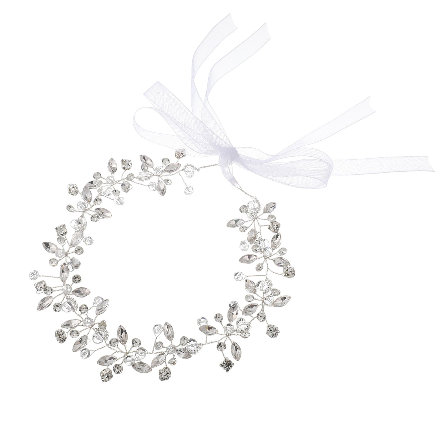 Rhinestones Bridal Headband Silver Crystal Wedding Headpieces Accessories