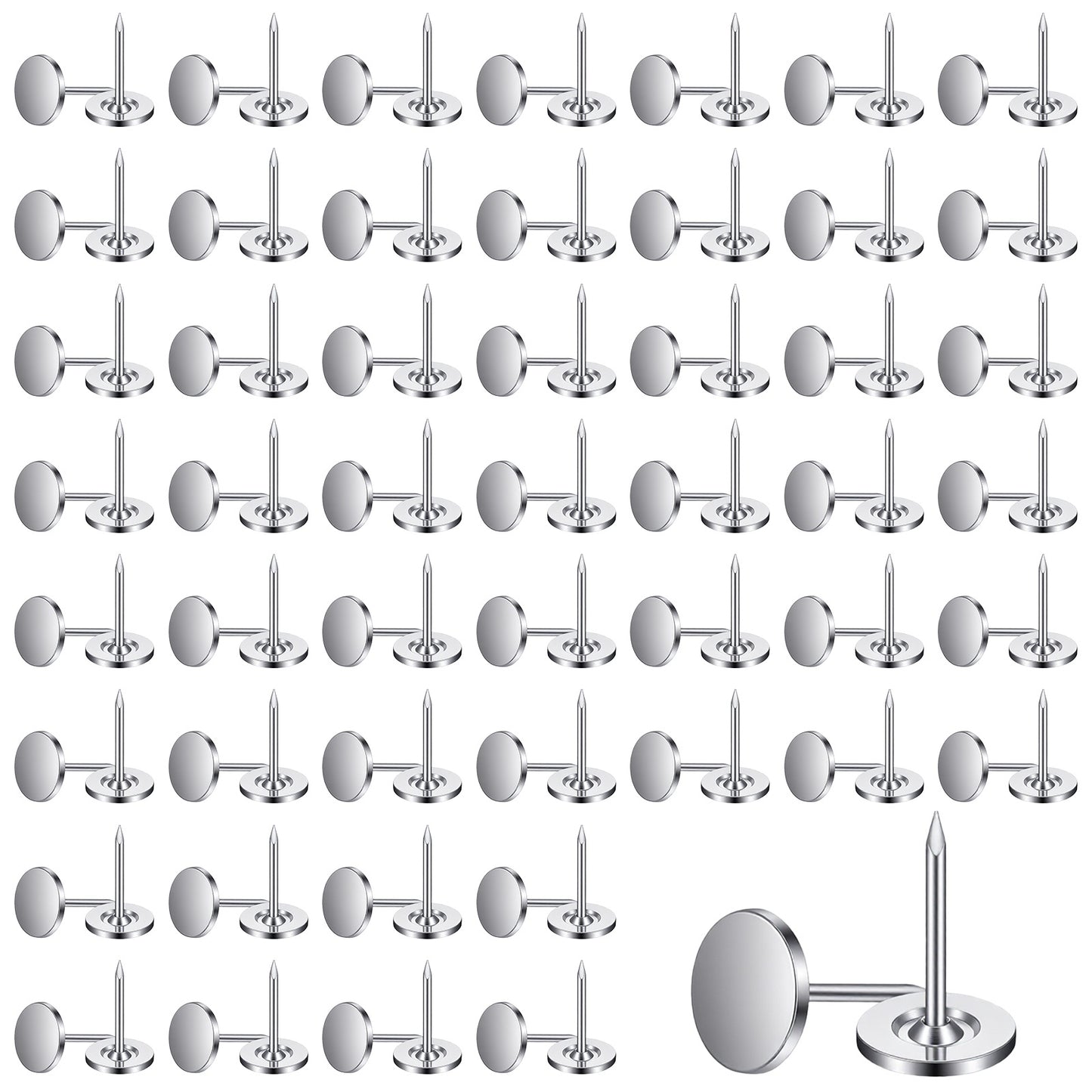Heavy Duty Thumb Tacks(Silver)