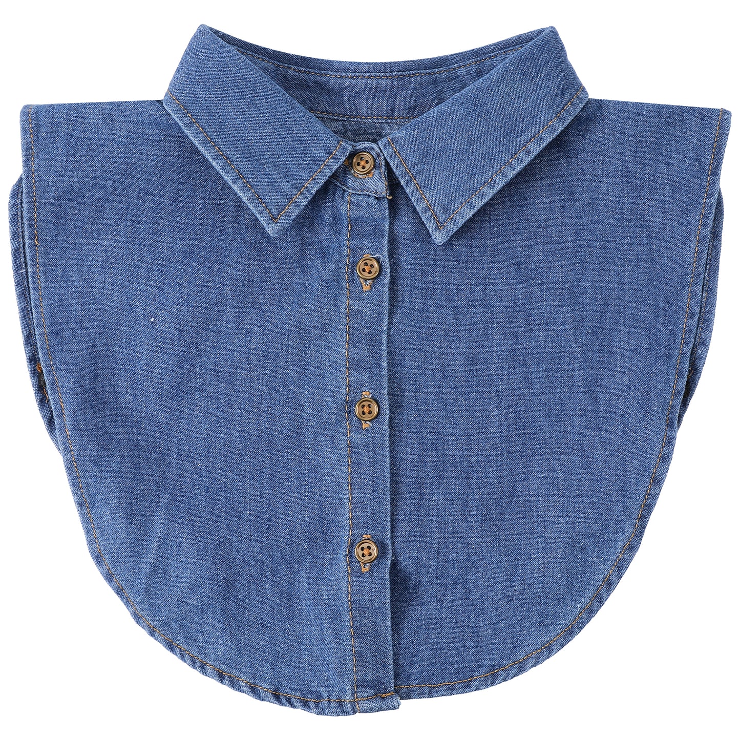 Neyauo Denim Detachable Collar, Cotton Blend False Collar, Women Fashion Accessory, Office Party Wear, Adjustable Fit