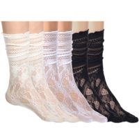 Gemoioio 3Pairs Lace Tabi Socks Women, Ankle Split Toe Socks, Mesh Slouch Japanese Flip Flop Sock for Women Daily Wear