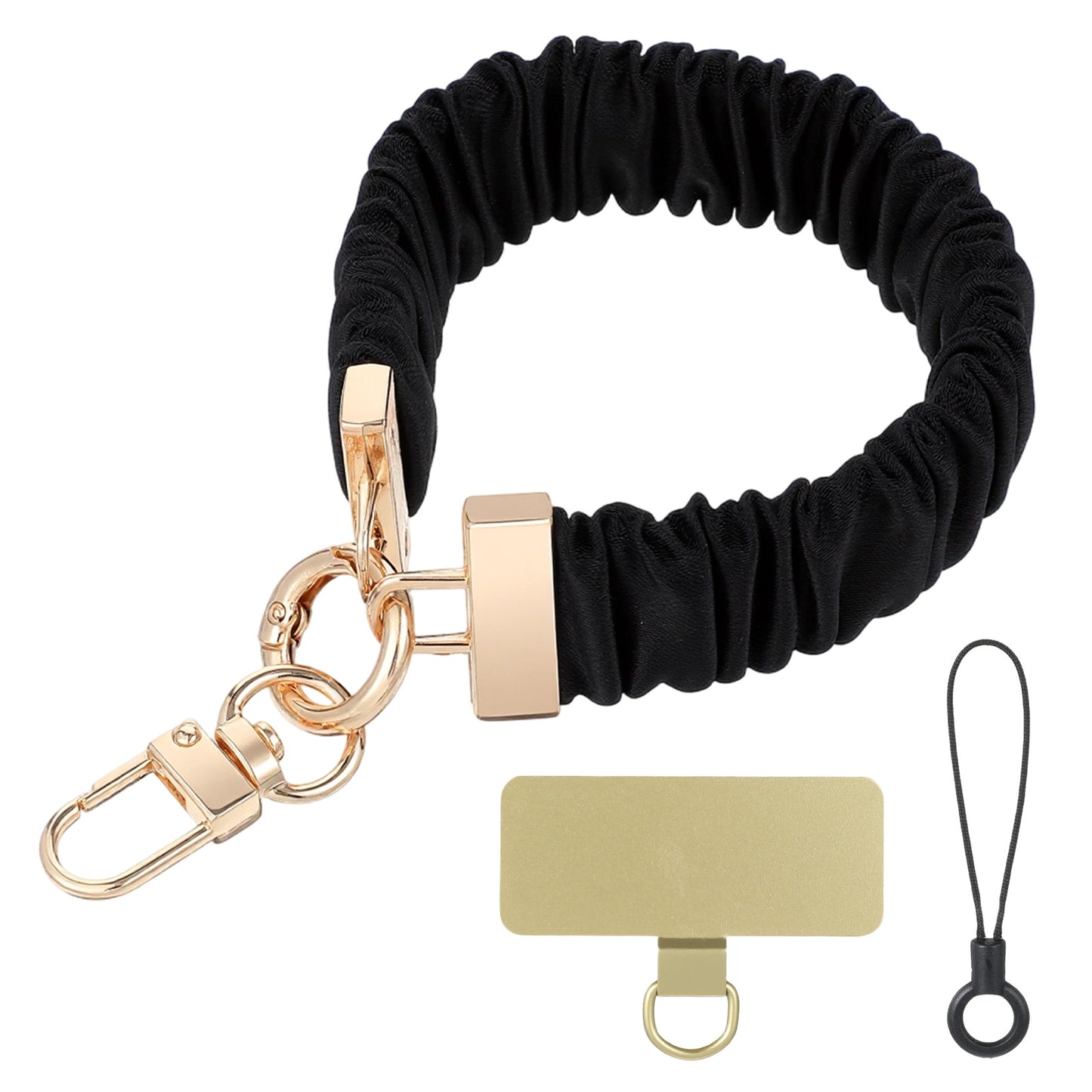 Yolev Cell Phone Wrist Strap Adjustable Phone Lanyard Elastic Phone Strap Black Wristband for Cellphones Workout & Travel and Most Smartphones