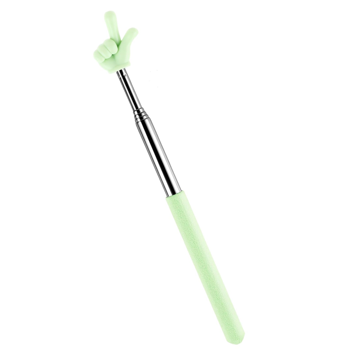 Telescopic Teacher Pointer Extendable Pointer Stick for Classroom Retractable Hand Pointer Finger Pointer Stick Mini Classroom Pointer for Elementary School Kindergarten Teacher(Green)