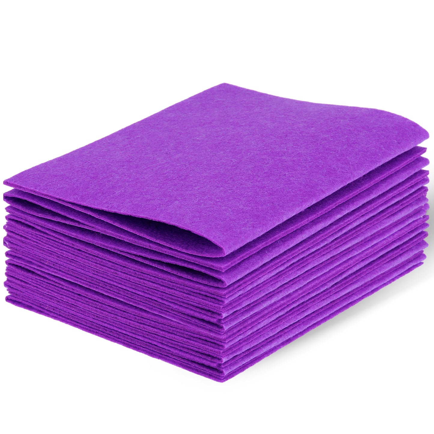 Felt Sheets Fabric, 7" x 11" Felt Fabric for Crafts 10Pcs Halloween Christmas Fabric Fall Felt for DIY and Sewing Projects(Purple)