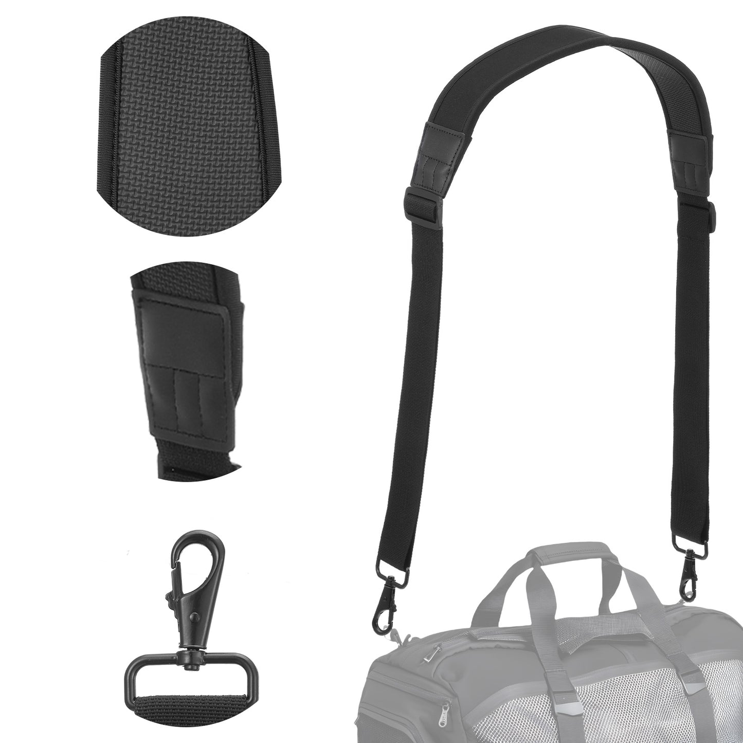 Lusofie Shoulder Strap, Thickening and widening Bag Strap, Adjustable Neoprene Shoulder Straps with Soft Pad for Briefcase Laptop Duffle Gym Bag Purses Luggage Messenger Bags