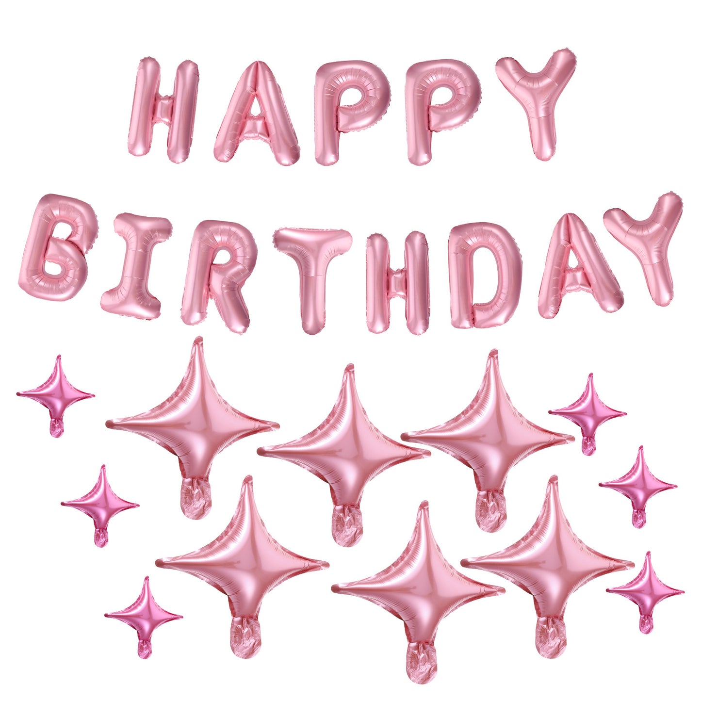 Happy Birthday Banner Balloon,16 Inch Self Inflating Happy Birthday Letter Balloons,Foil Letters Balloons Banner for Birthday Decorations and Party Supplies