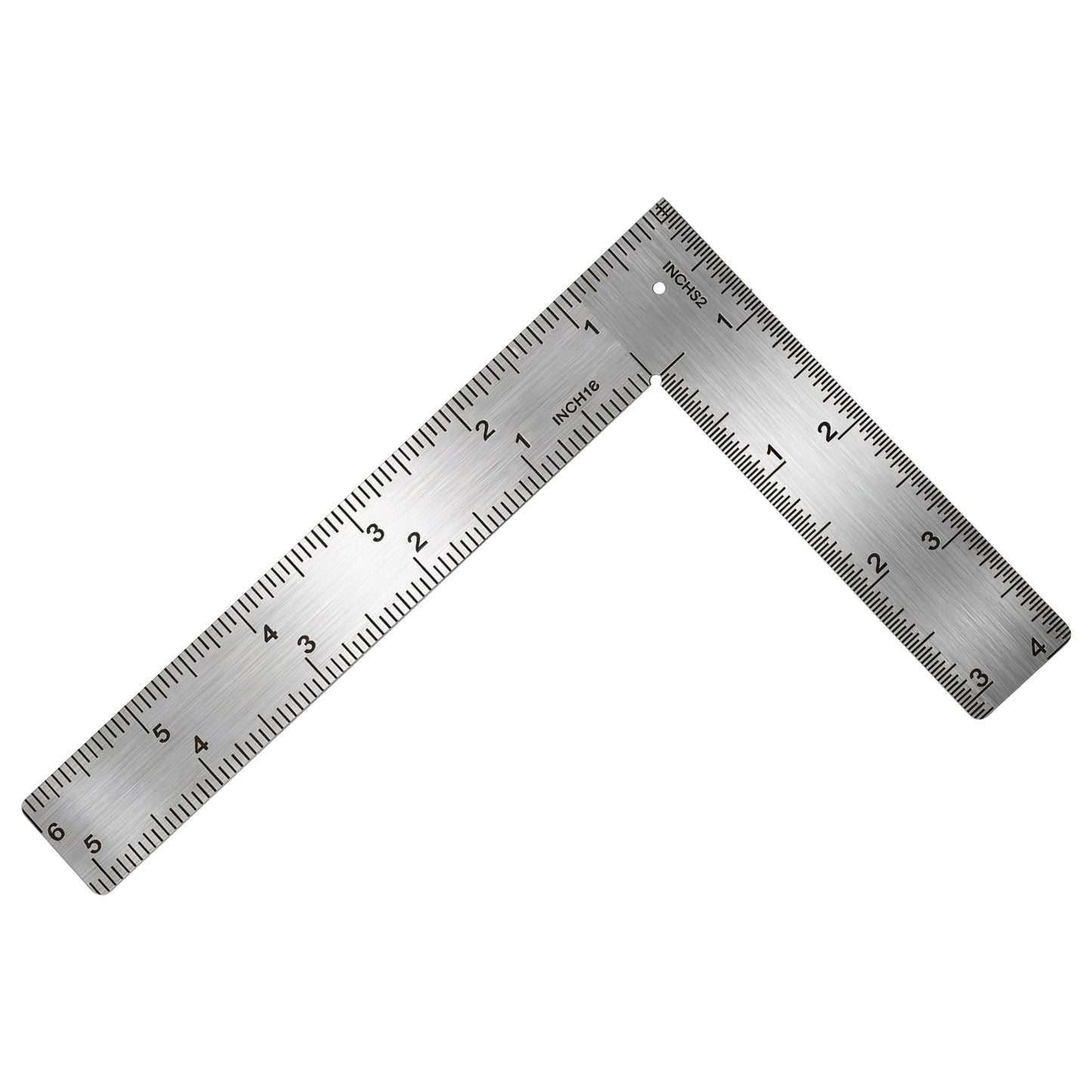 L Shaped Ruler Stainless Steel Right Angle Ruler Framing Square Rulers Square Framing Measuring Tools for Carpenter Engineer(6 x 4 in)
