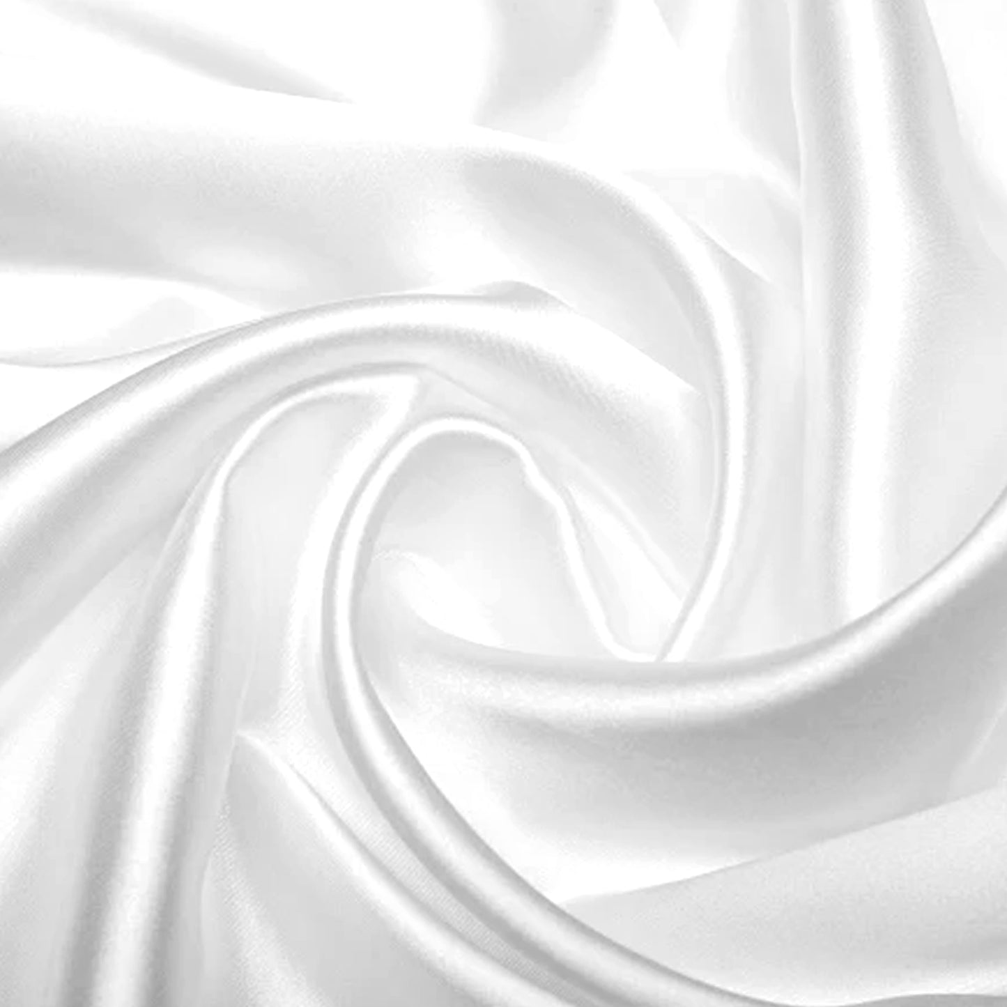 1 Yard x 58 Inch Soft Satin Fabric Polyester Fabric for Wedding Dress,Clothing Making,DIY Crafts,Sewing(White)