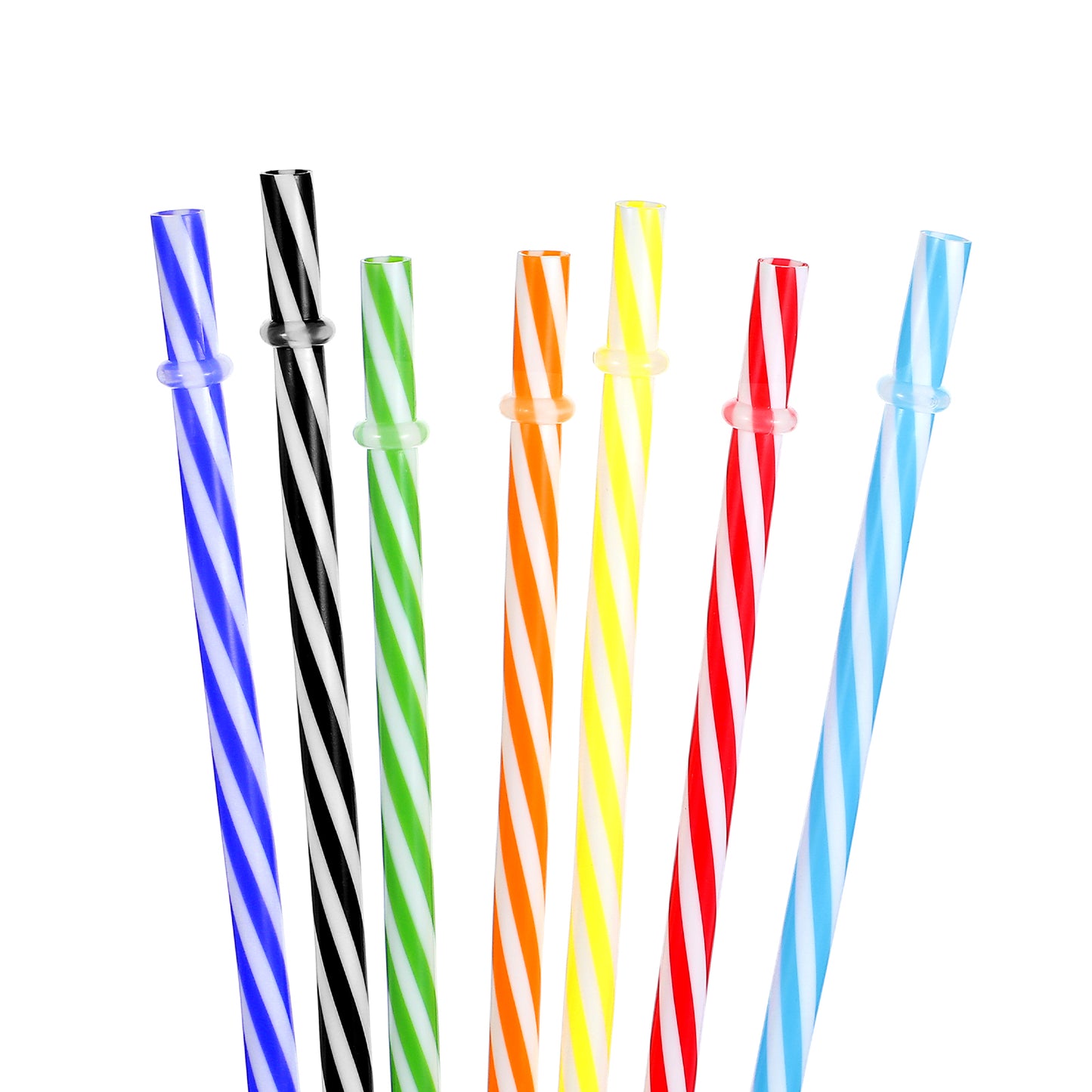 Reusable Straws 36 Pack - 9" BPA-Free Plastic Drinking Straws with 1 Cleaning Brushes | Vibrant Colors Hard Plastic Straws for Cocktails, Iced Coffee | Eco-Friendly Party Supplies