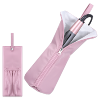 Hair Tools Organizer Bag - Heat Resistant Bag for Hair Tools, Curling Iron Holder, Hairs Accessories Organizer, Pink Travel Pouch