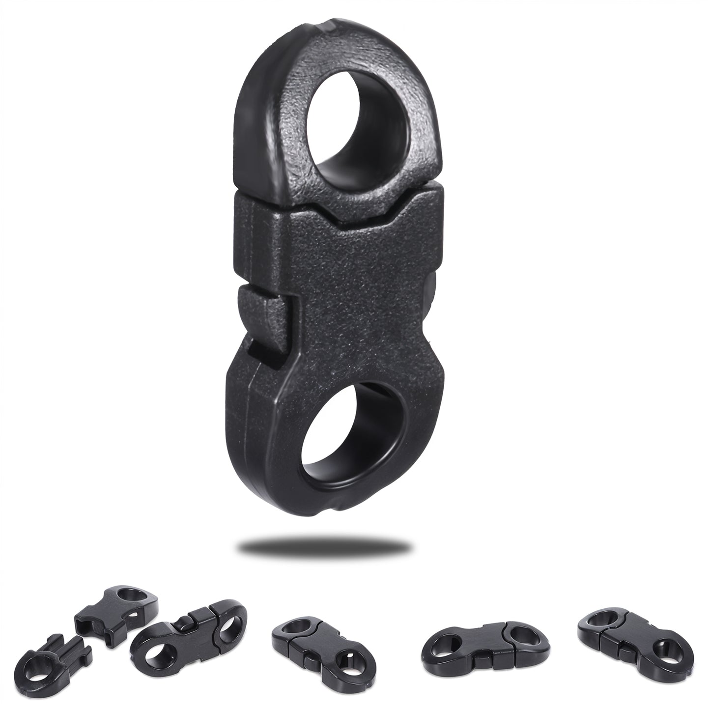 Lusofie 60 Pcs Paracord Buckles Breakaway Clasp Bracelet Buckles Quick Release Buckle 6mm Side Release Plastic Buckle For Paracord Bracelet Clasp Necklace Backpack Cameras Strap Rings Accessories