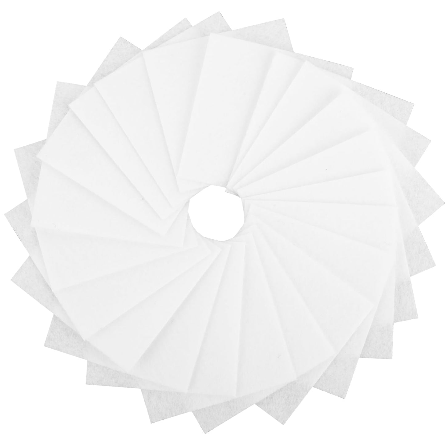 Lusofie 60Pcs White Felt Sheets 4"x4" Felt Squares 1mm Thick Felt Fabric Pre-Cut Felt Sheets for Crafts Patchwork Sewing DIY