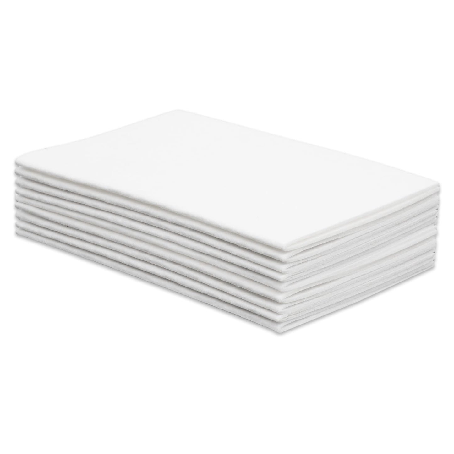 Felt Fabric,7,87" X 11.81" 8pcs White Felt 2mm Thick White Fabric Felt Sheets for Crafts Halloween Christmas Fabric Fall Felt for DIY and Sewing Projects (White)