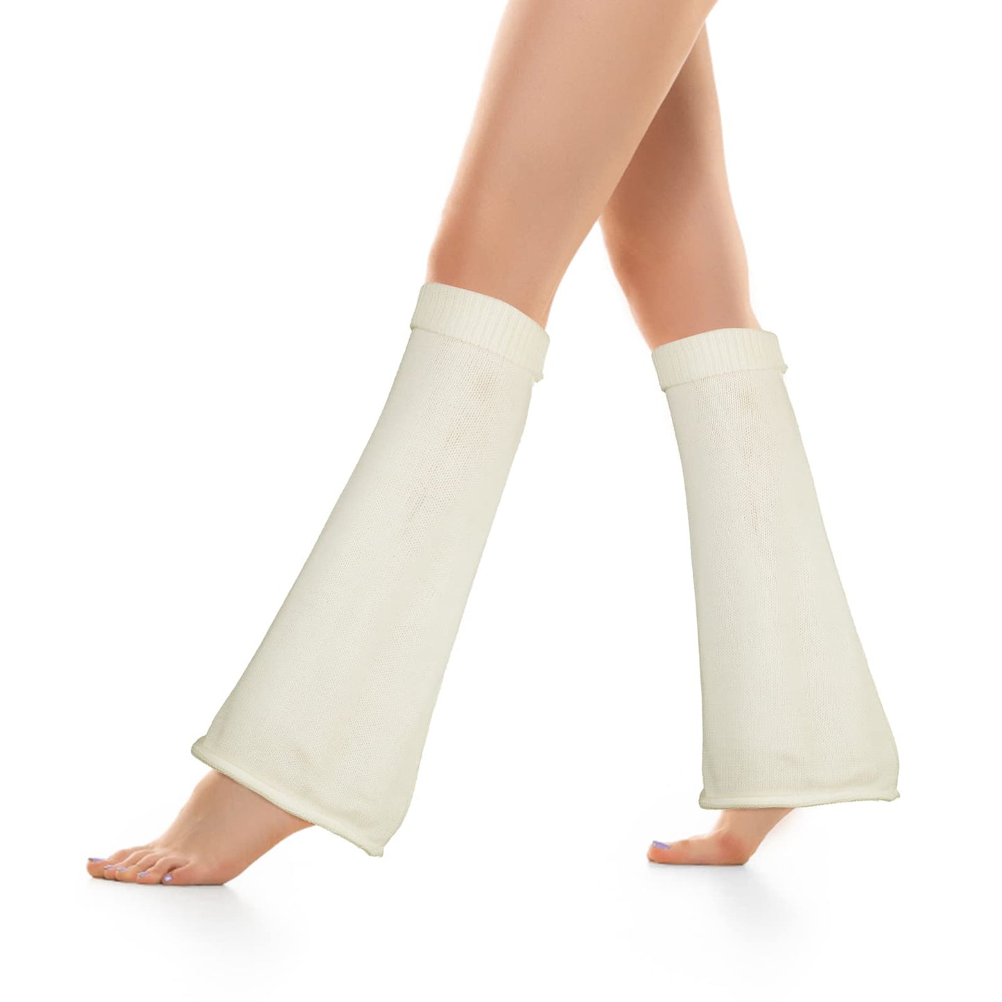 Women's Cute Leg Warmers Japanese Style Cable Knit Leg Warmers 80s Harajuku Knee High Leg Socks Kawaii Knit Boot Socks