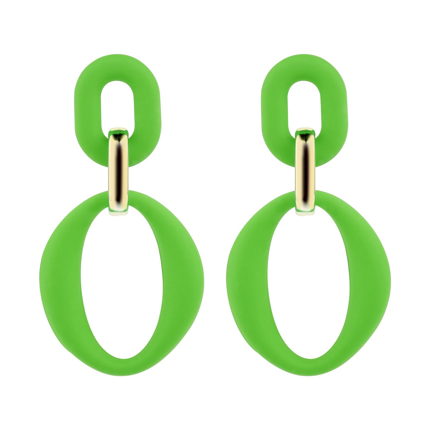 Acrylic Rectangle Earrings Square Geometric Statement Drop Dangle Earrings Fashion Acrylic Oval Drop Earrings for Women Girls Funky Jewelry