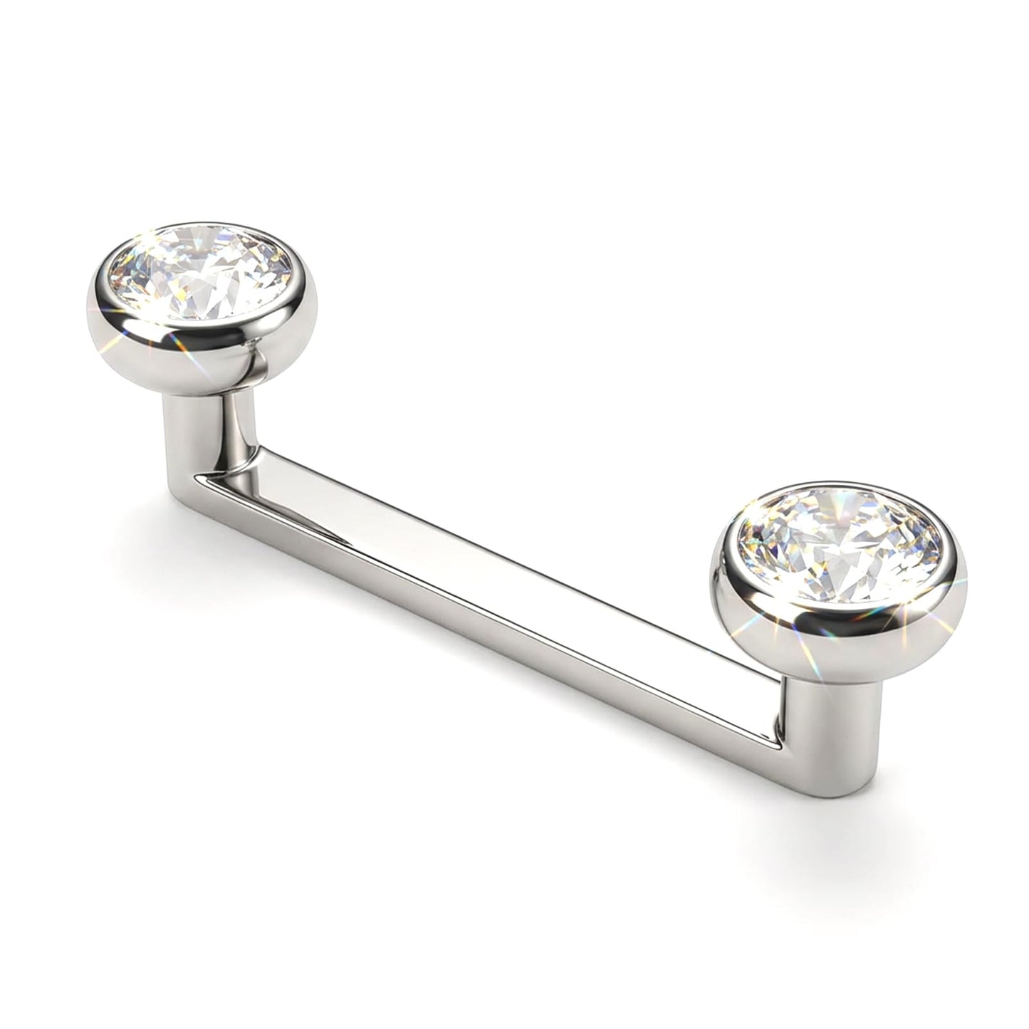 Fosaseua 14G Titanium Surface Tragus Piercing Jewelry 10mm/12mm(12mm)