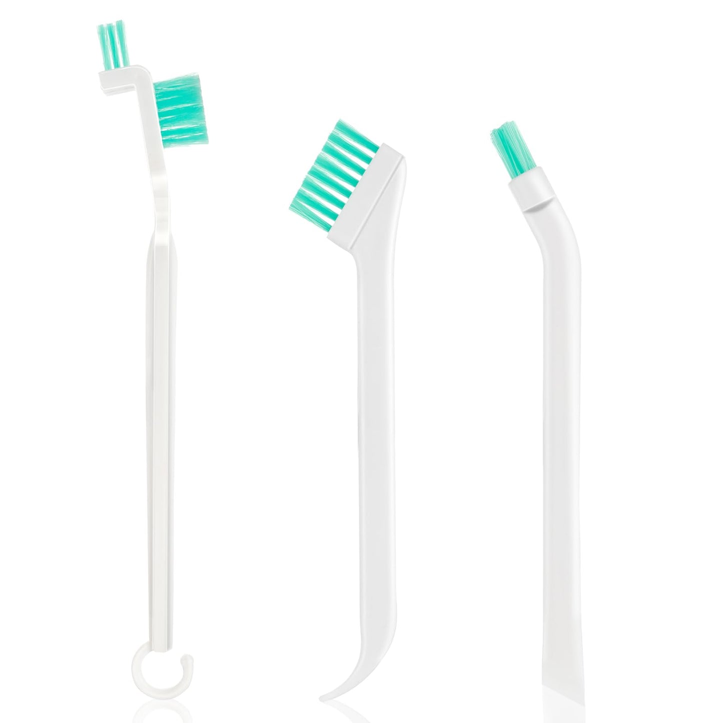 Telooco 3Pcs Crevice Detail Cleaning Brushes 3 Shapes Small Household Cleaning Tool Set for Kitchen Corner Space Keyboard Bottle