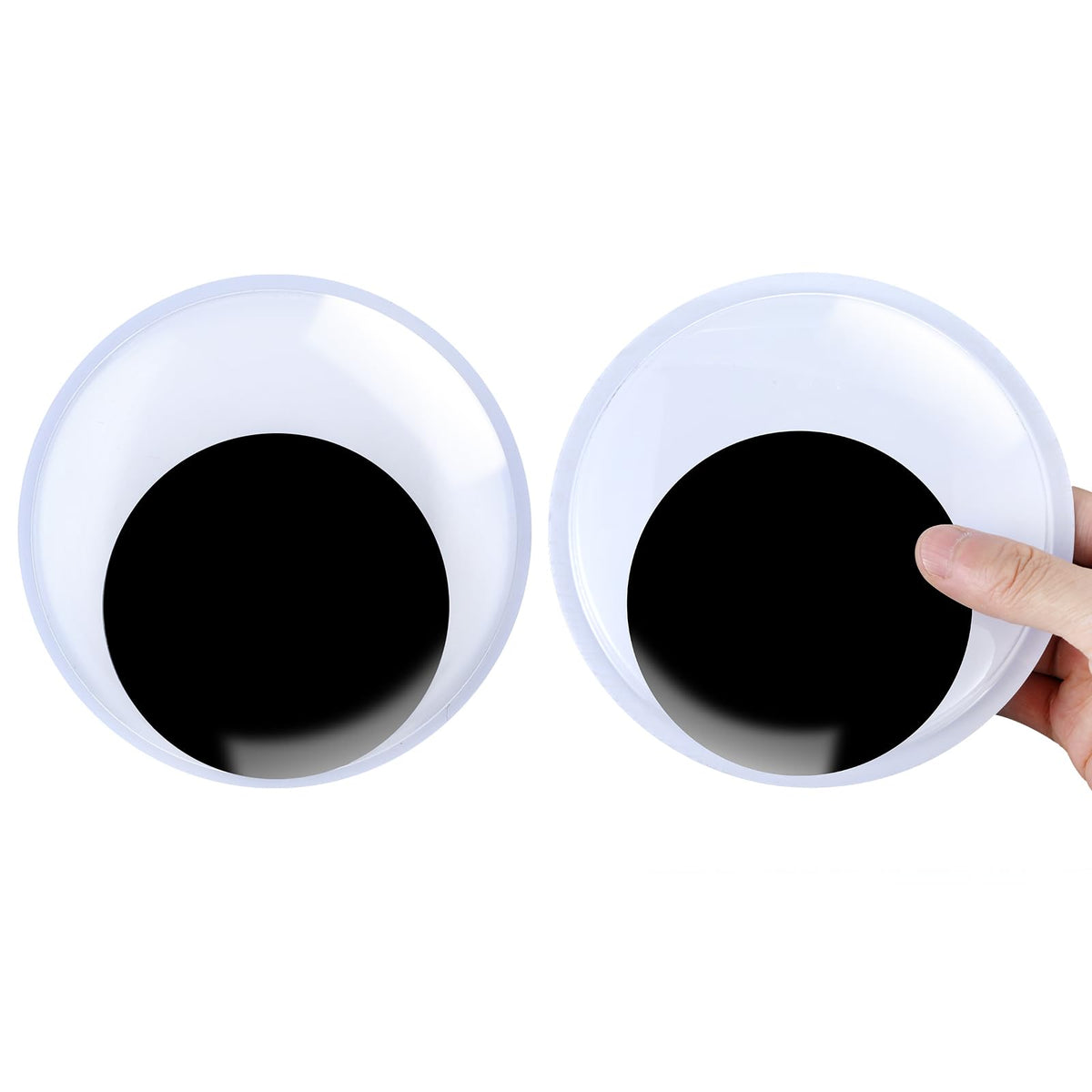 2 Pcs Giant Googly Eyes- 5.9 In/18cm Plastic Wiggle Eyes Self Adhesive