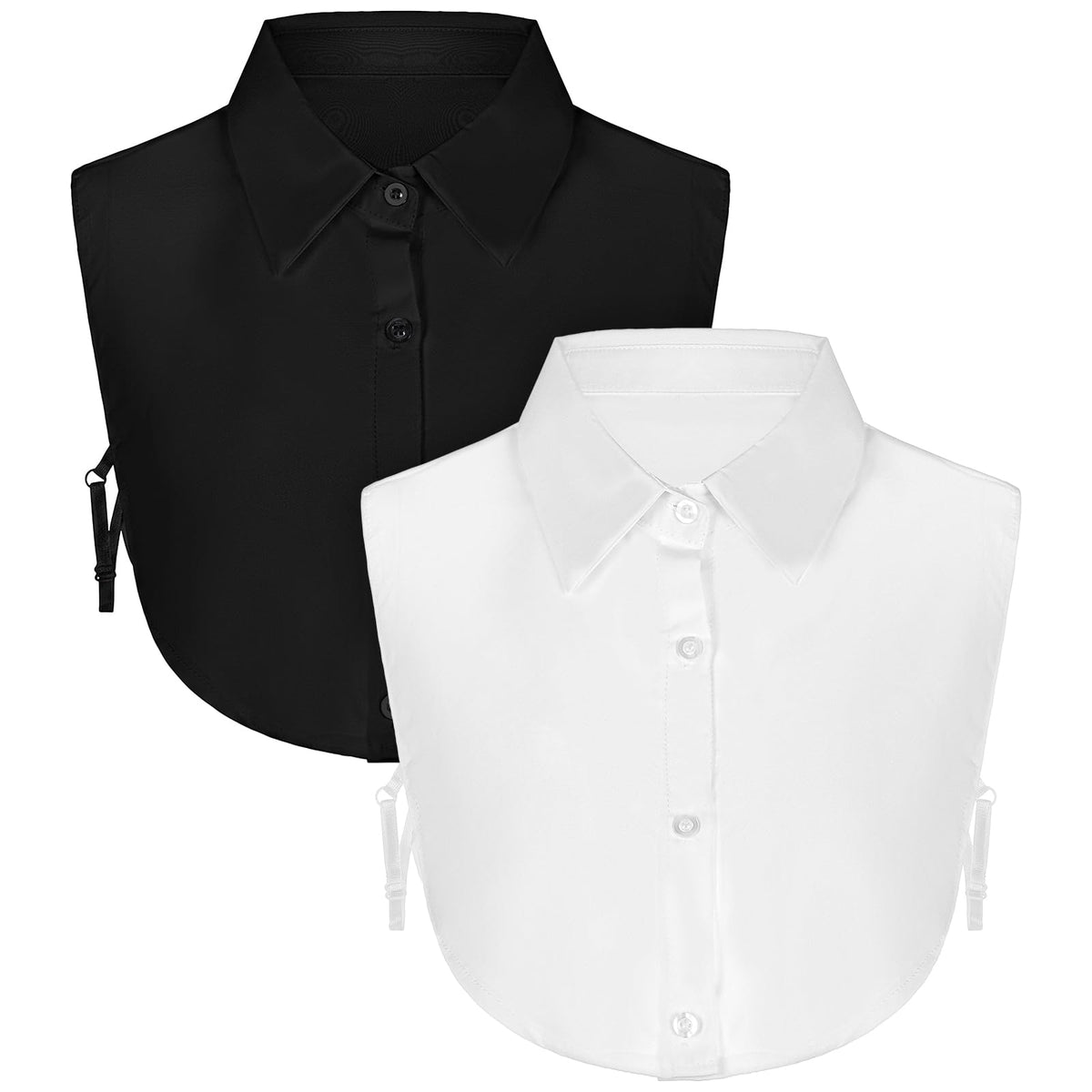 2 Pcs Fake Collar Collared Shirt Women Detachable Dickey Faux Collar