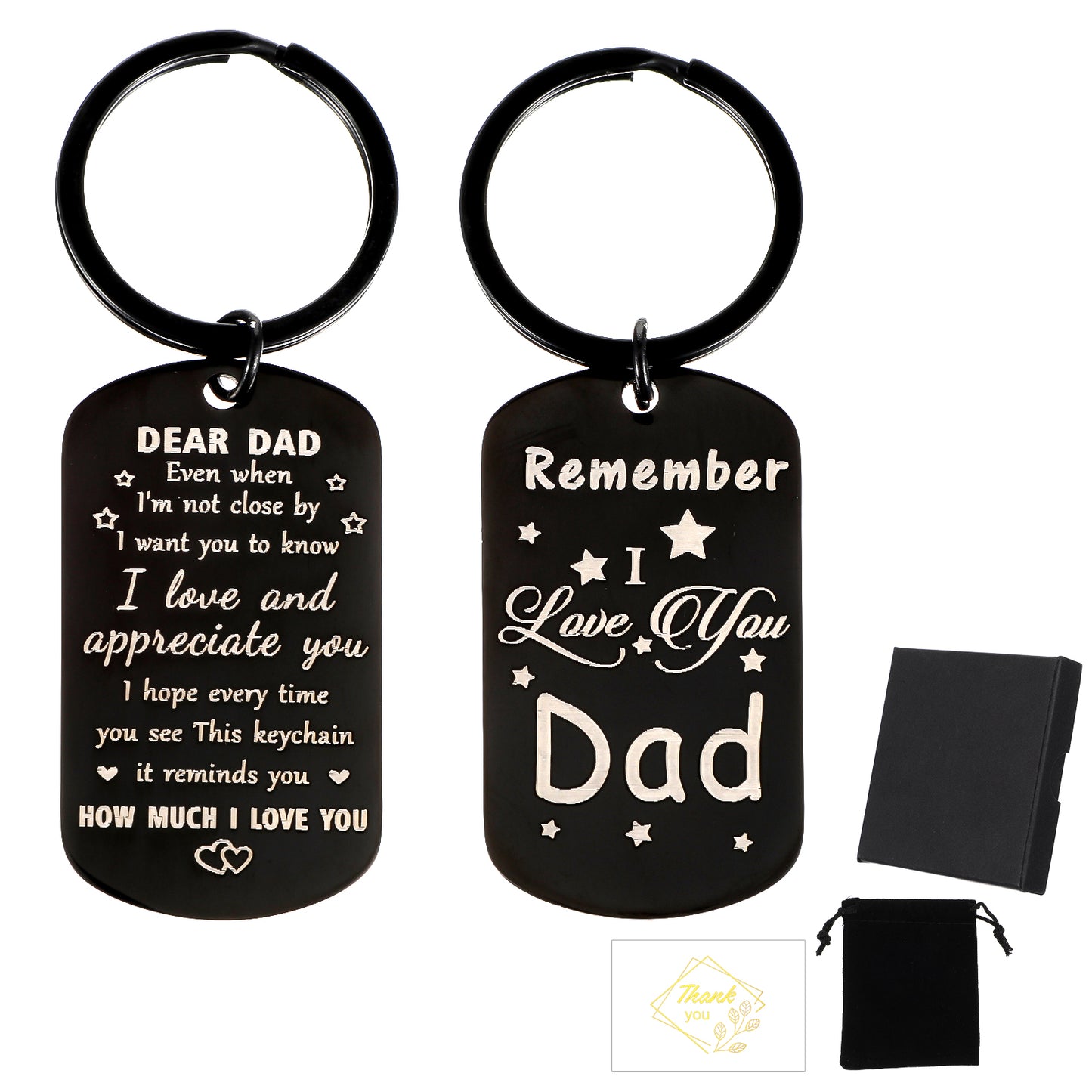 Valentines Day Gifts for Dad,Our Unique Keychain for Men As A Gift for Dad is Suitable for Father to Celebrate Father's Day,Retirement that Reminds How Much His Daughter or Son Loves Him