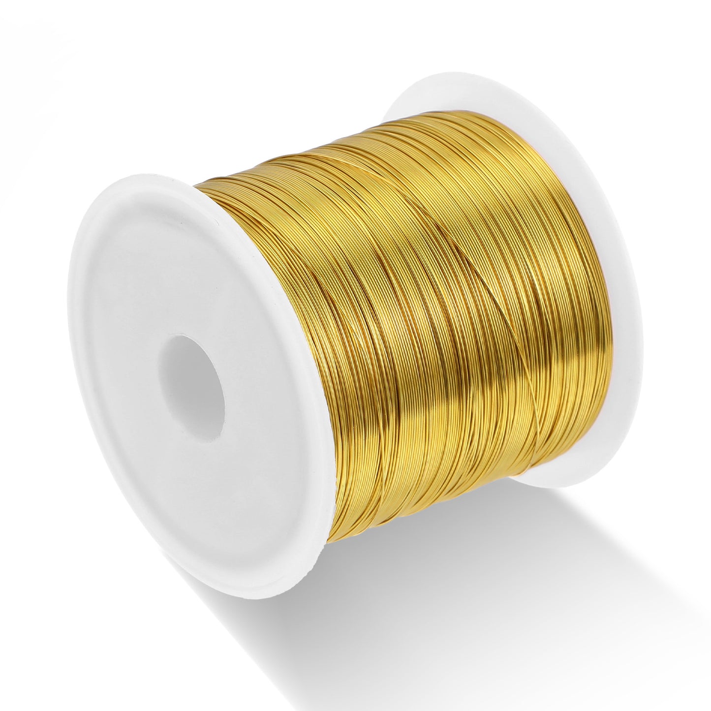 Jewelry Wire, Copper Craft Wire, 26 Gauge, 328Ft, Tarnish Resistant, Gold, For Jewelry Making And Crafting