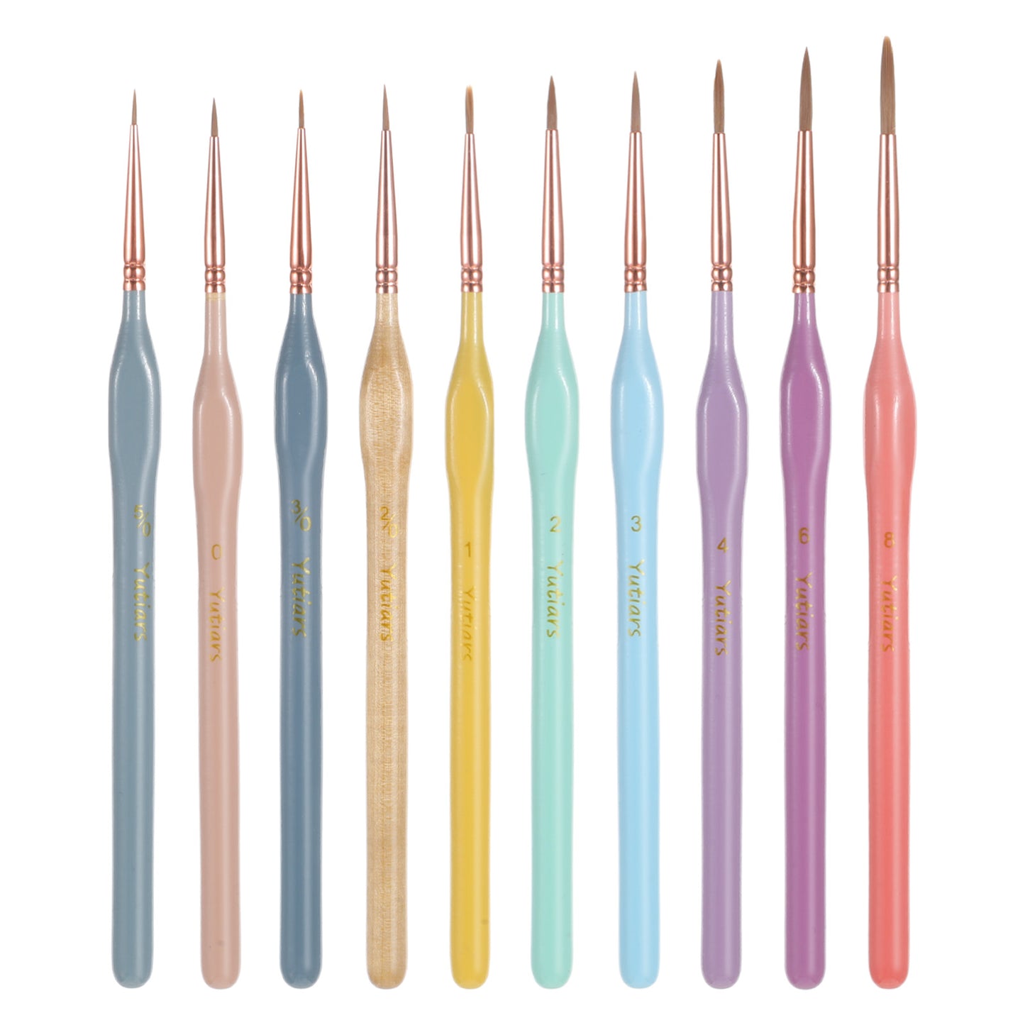 10 Pcs Detail Paint Brushes Set Micro Miniature Paint Brushes For Acrylic Painting Fine Tip Paints Brush For Detail Models Face Painting Paints By Number Kit For Adults Craft Watercolor Oil Figurine