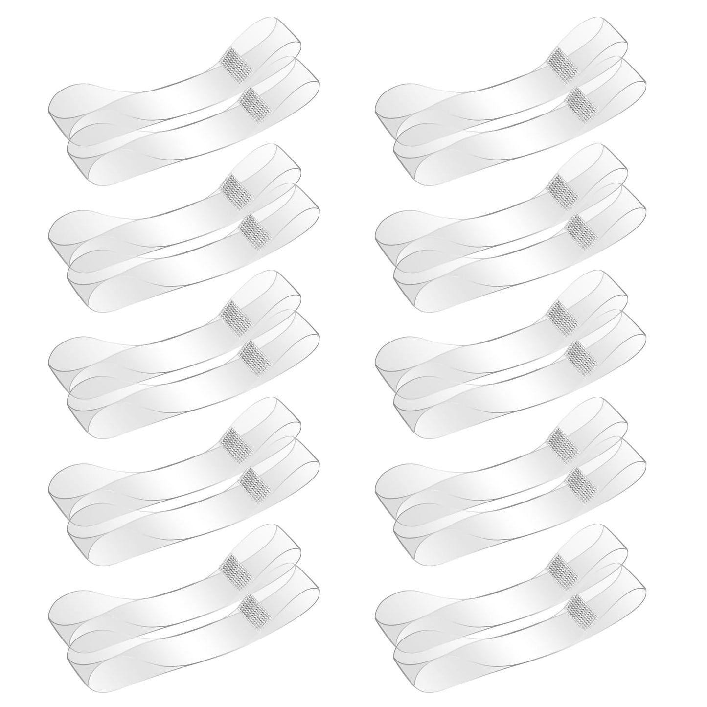 10 Pairs Invisible Shoe Straps Ankle Straps Elastic High Heels Shoe Laces Band Straps Replacement TPU Anti-Loose Straps Fixed Tie Belt for Holding Loose High Heels 2 Sizes(20cm/22cm)