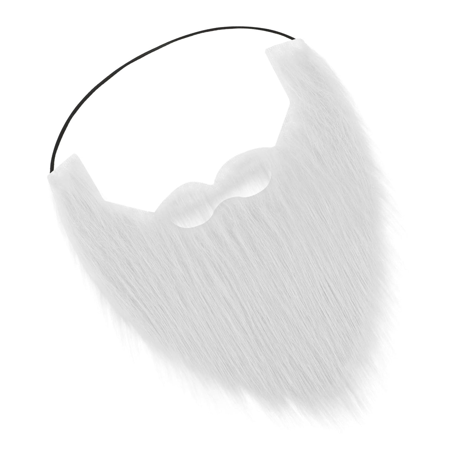 Fake Beard and Moustache Set for Adults Realistic Facial Hair with Adjustable Elastic Rope Novelty Moustaches Prop for Halloween, Christmas, Cosplay, and Party Disguise