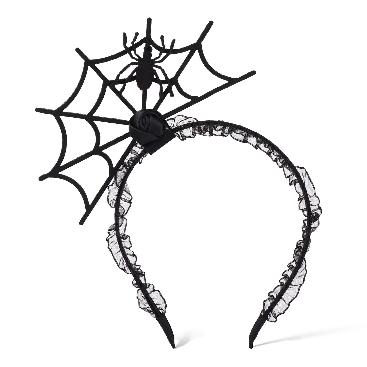 Halloween Spider Headband, Cosplay Spider Web Headband Spider Costume Women for Halloween Party Cosplay Masquerade Costumes