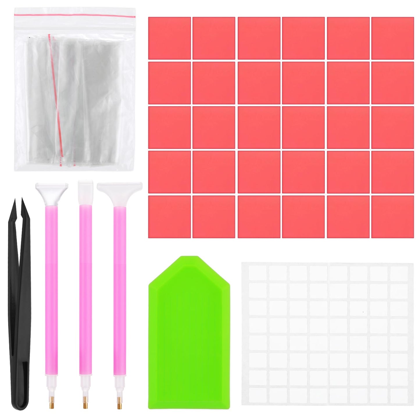 Diamond Art Painting DIY Embroidery Wax Tacky Kit Embroidery Art Pen Tool for DIY Crafts Making 60PCS Diamond Art Painting Glue Clay & 3Pcs Diamond Picker Pens