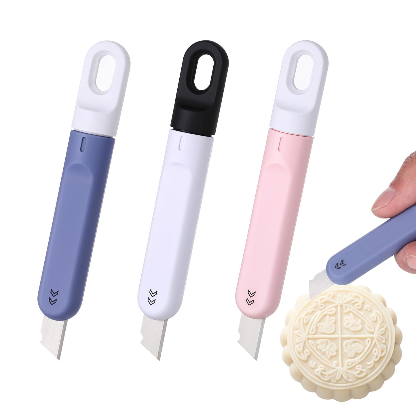 Lusofie 4 Pcs Scoring Knife for Bread Baking Sourdough Razor Scorer Sourdough Scoring Tool Lame Bread Tool Sourdough Bread Knife