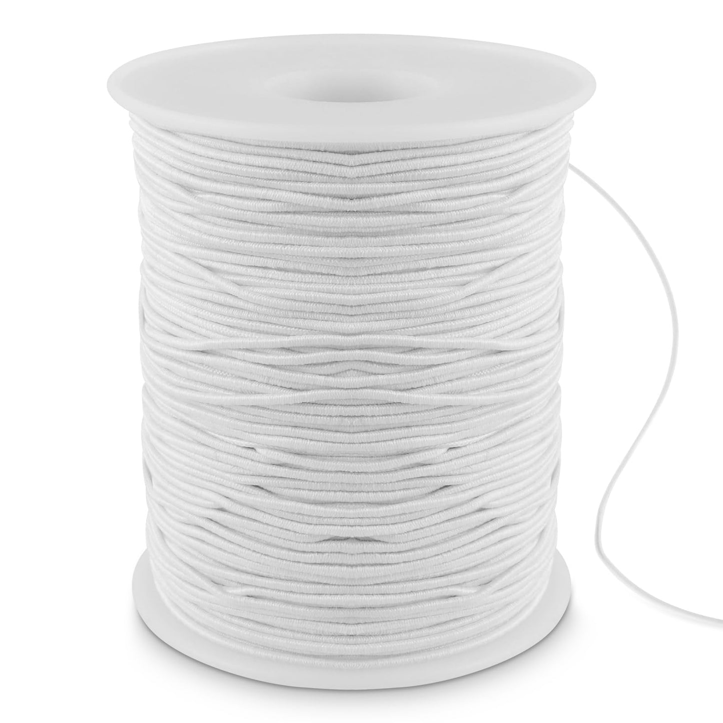 1 Rolls 100m White Elastic Beading Thread 1 mm Elastic for Bracelet Making Stretchy Braided String Beading & Jewelry Making Elastic String Craft Nylon Cord for DIY Jewellery Bracelet Necklaces Making