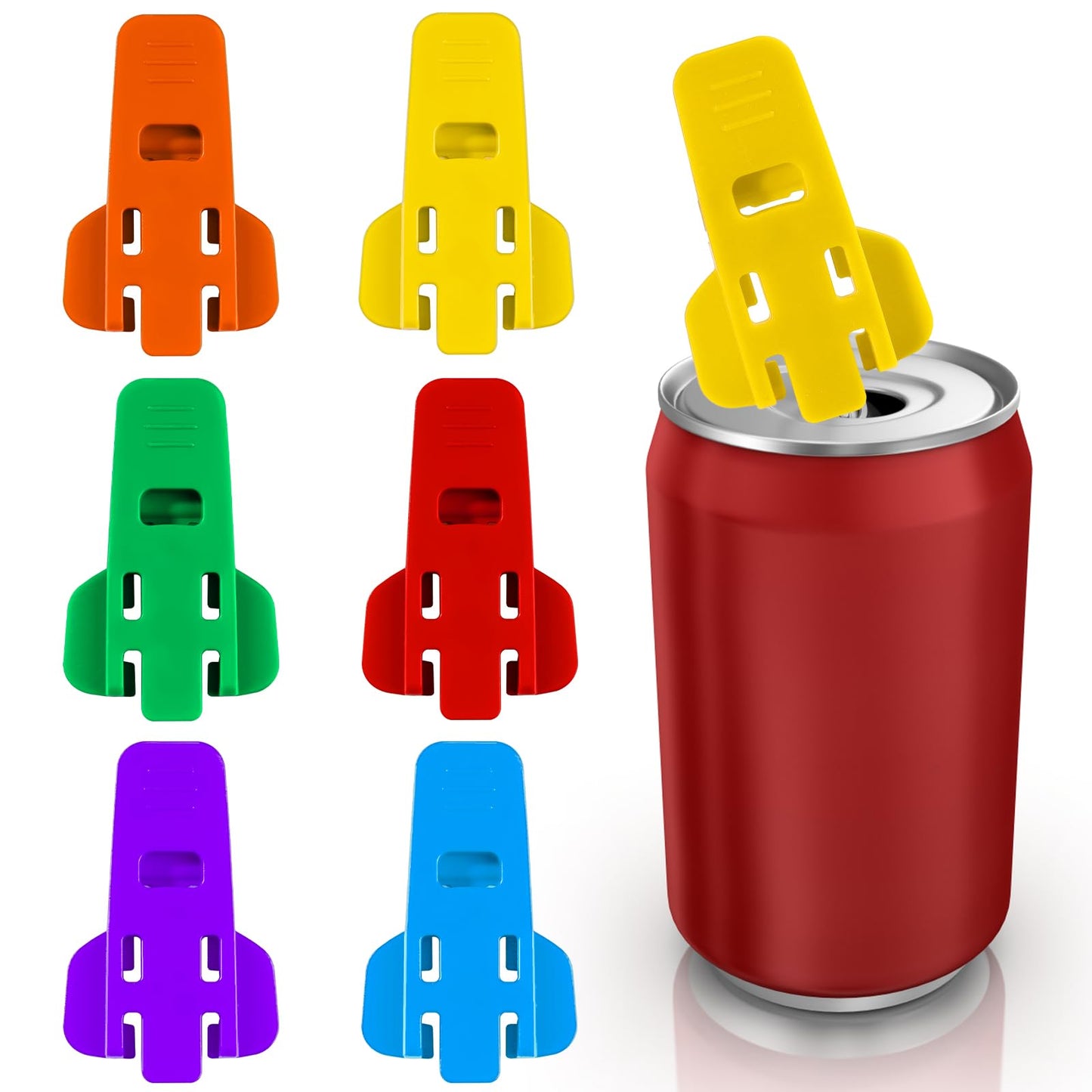 Soda Can Opener,Easy Can Opener,6Pcs Colors Manual Can Openers,Beer Can Opener Tool Suitable for Soda,Beer,Cola