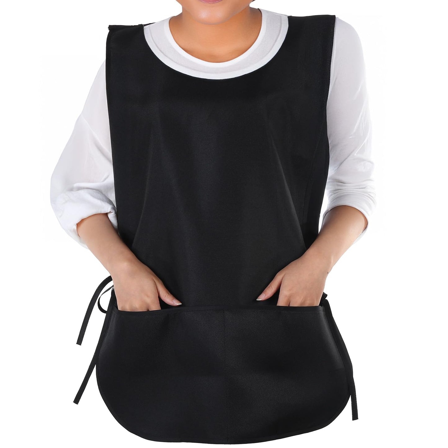 Tucnoeu Unisex Cobbler Apron with Pockets, Adjustable Waterproof Apron Art Smock for Work Kitchen