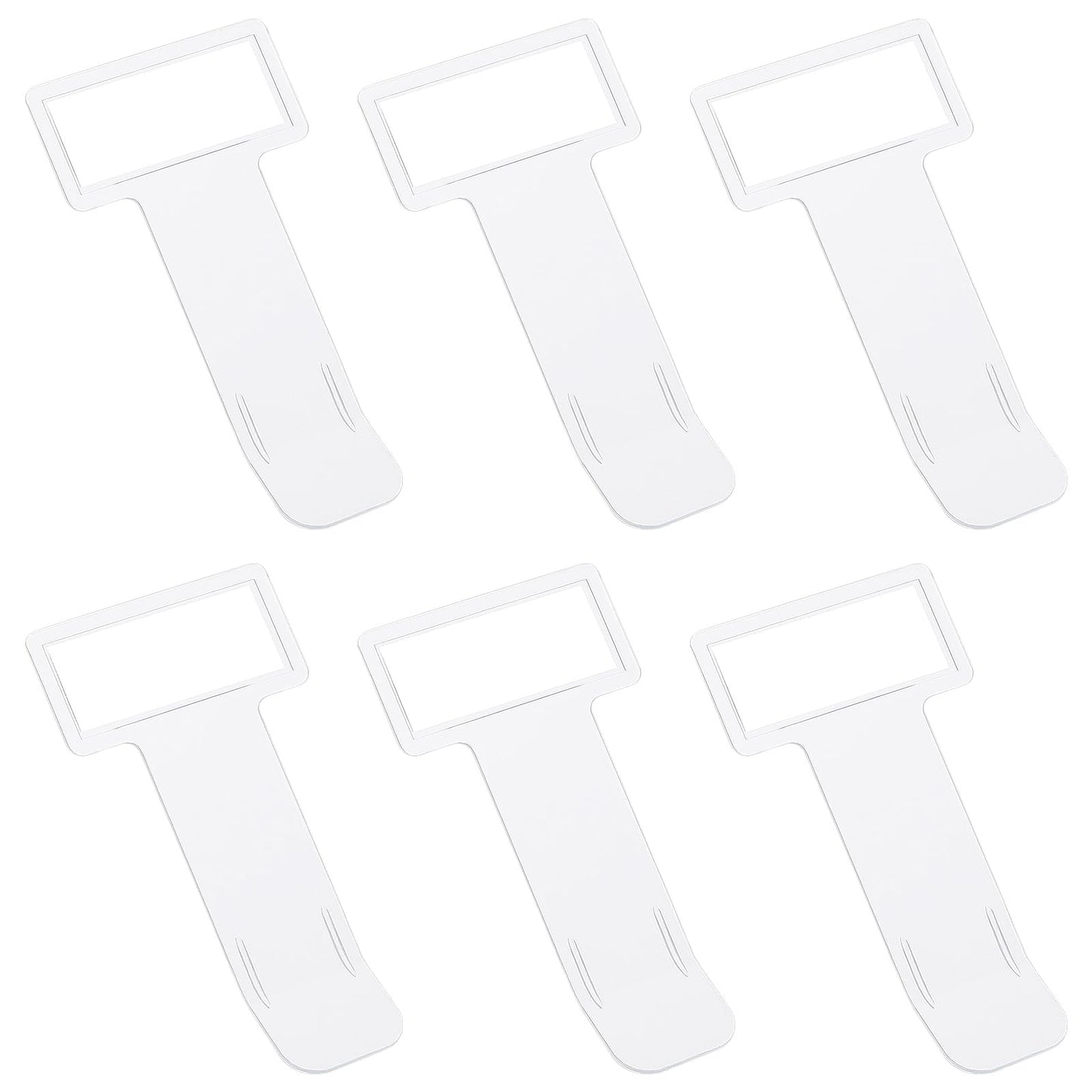 DIVINA VITAE 6 Pcs Car Windshield Parking Ticket Holder Transparent Car Parking Ticket Holder Clip With Adhesive Tape Plastic Auto Accessories Clip for Car Windscreen Window