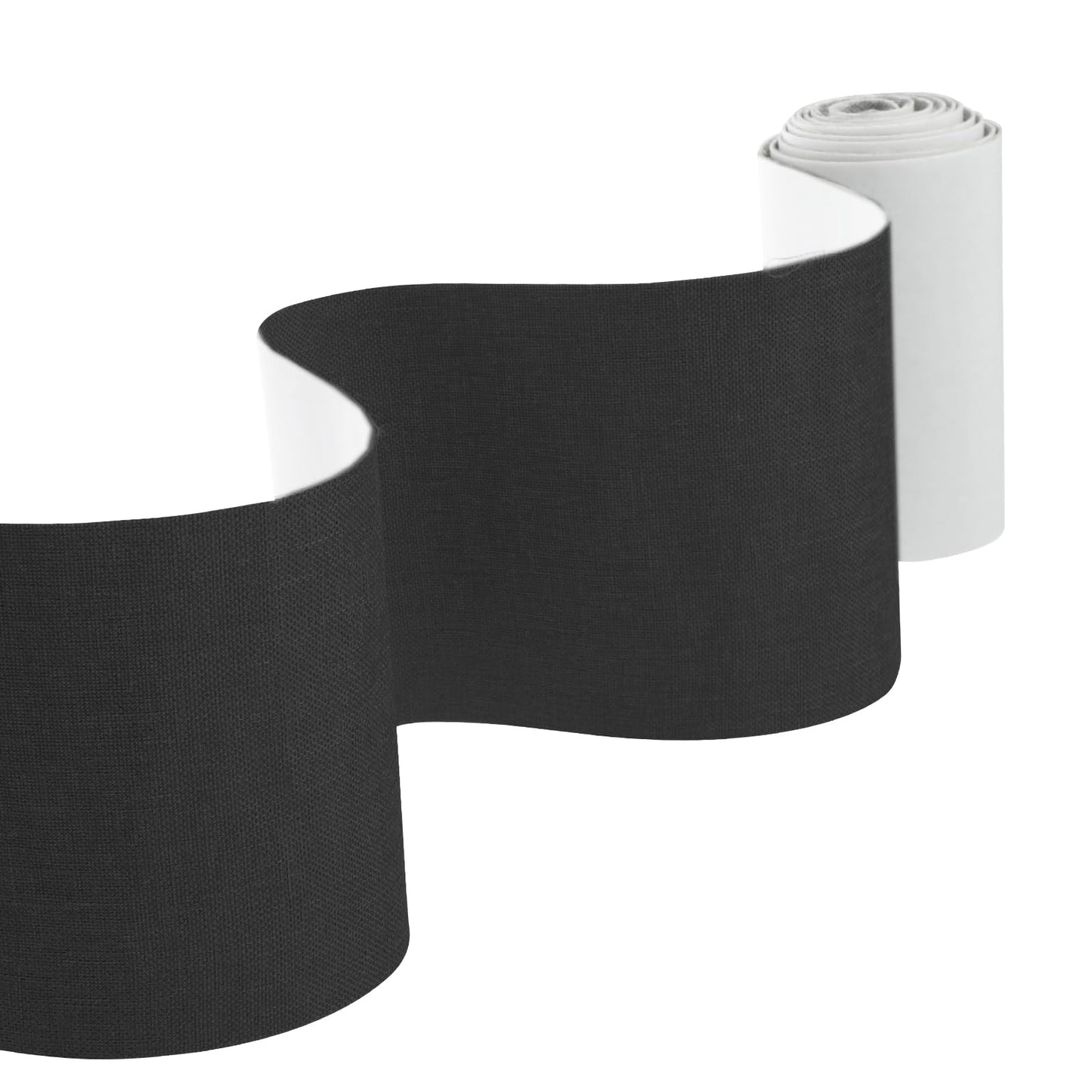 Lusofie Canvas Patches self-adhesive Patio Furniture Repair Kit General Fabric Tape For Clothes For Repairing Sofas clothes Tents Boat Covers Umbrellas Patios Backpacks (Black)