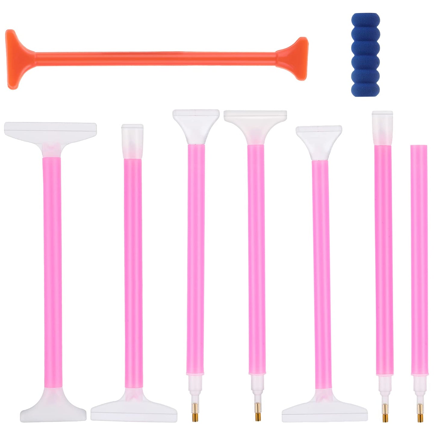 Lusofie 9 Pcs Diamond Paintings Pens 5D DIY Diamond Embroidery Pen Point Drill Pen Diamond Paintings Tools Diamond Paintings Accessories for Nail Gems Crystals DIY Nail Art Crafts