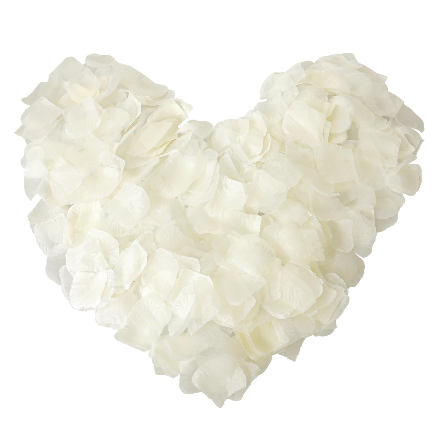 Tucnoeu 1200pcs Fake Rose Petals,Rose Petals for Wedding,Rose Petals Decorations,Rose Petals for Bedroom,Artificial Rose Petals for Wedding,Bath,Bed,Party, Birthday,Valentine's Day(white)