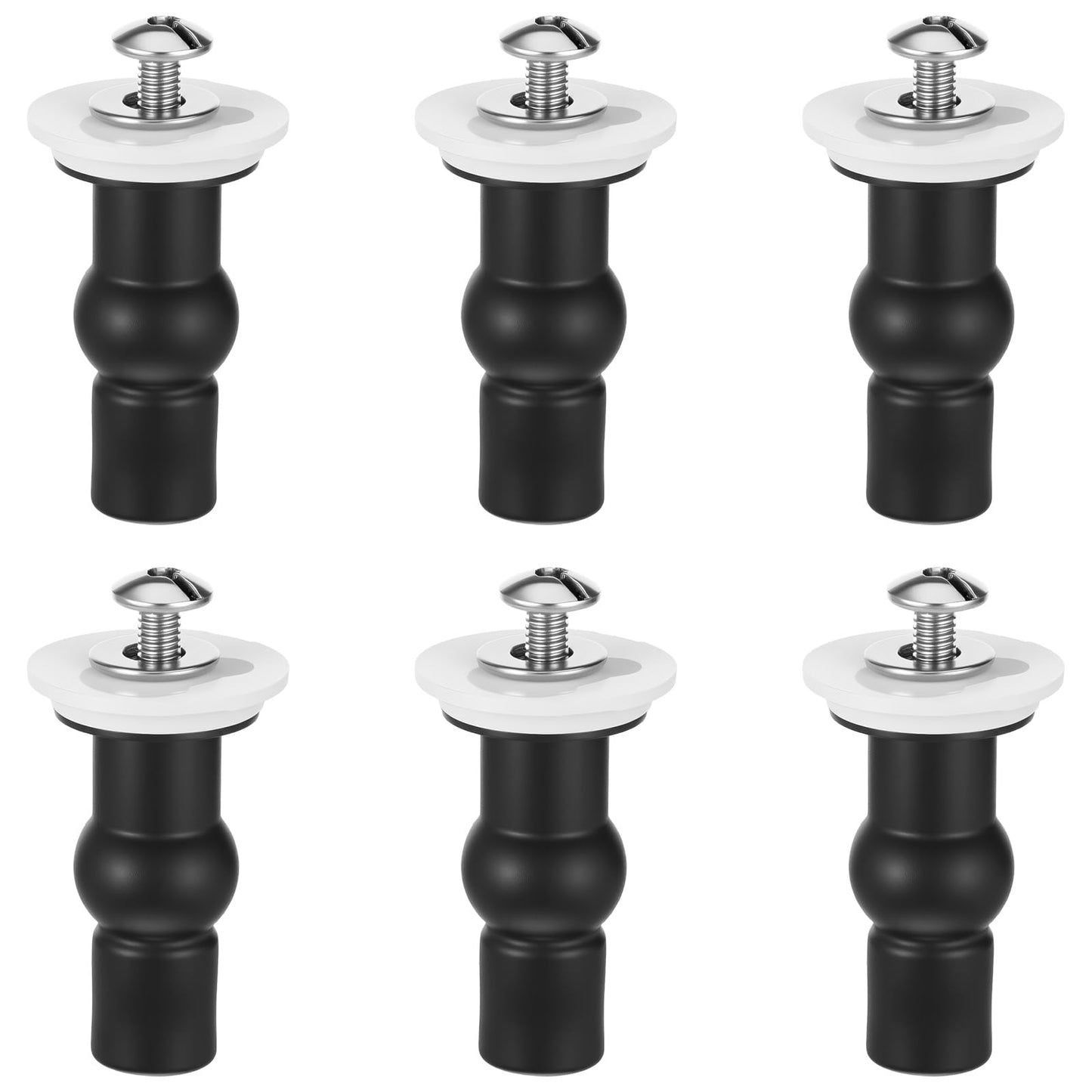 Toilet Seat Fixing Toilet Seat Screws Replacement Parts Toilet Seat Fixed Screw Toilet Lid Attachment Toilet Fixings Pack of 6