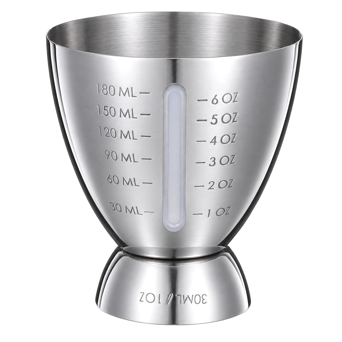 Cocktail Jigger with OZ & ML Measurements, 1-6 oz Jiggers for Bartending