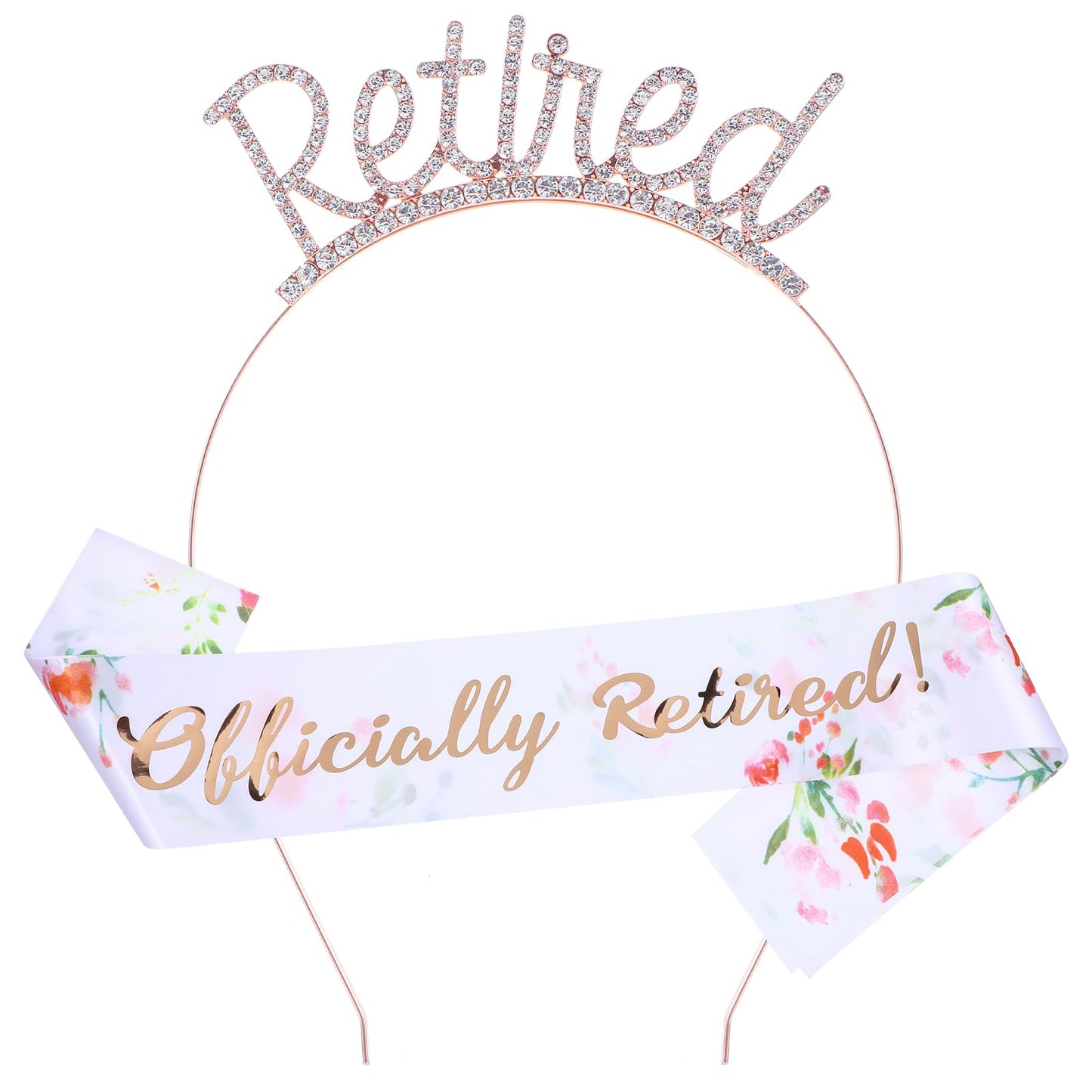 Retirement Party Decorations Retirement Sash Retirement Tiara Retirement Decorations for Women Happy Retirement Decorations Best Retirement Gifts