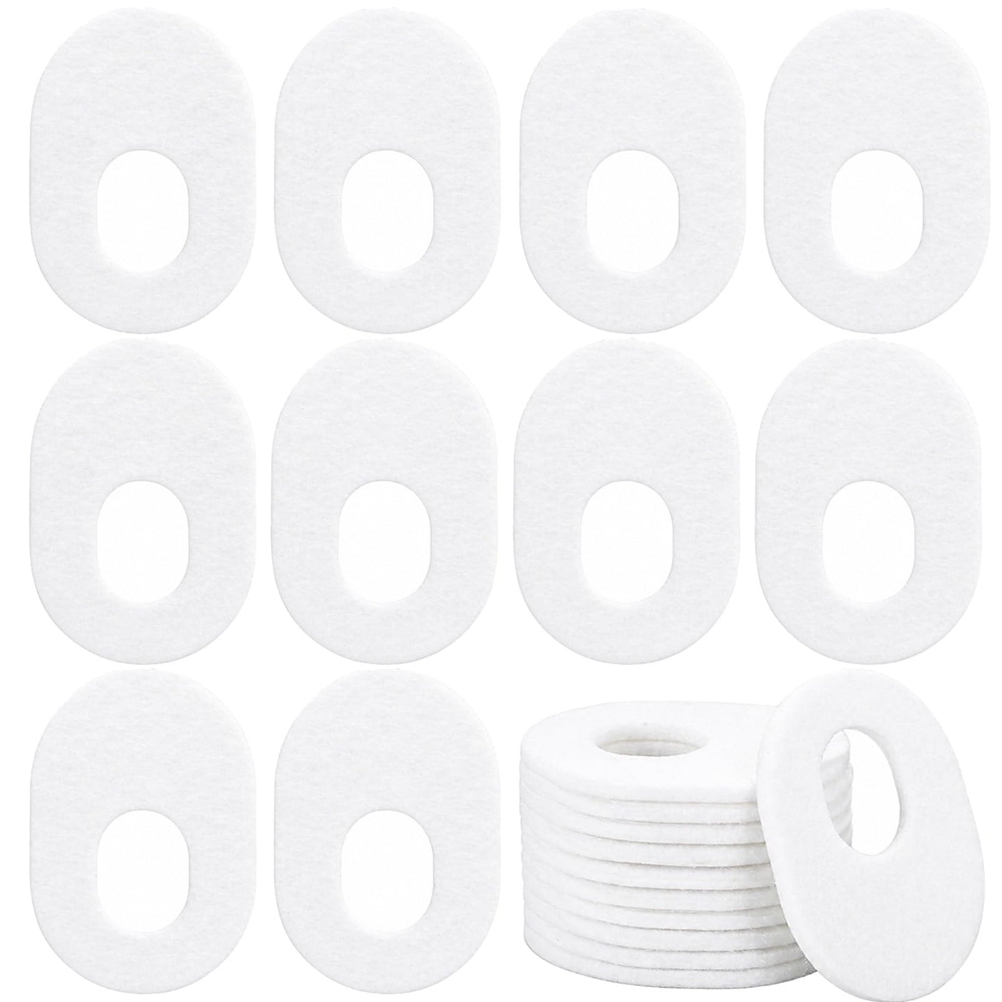 30 Pieces Oval Shape Felt Callus Pads, Pain Relief Self Adhesive Corn Pads