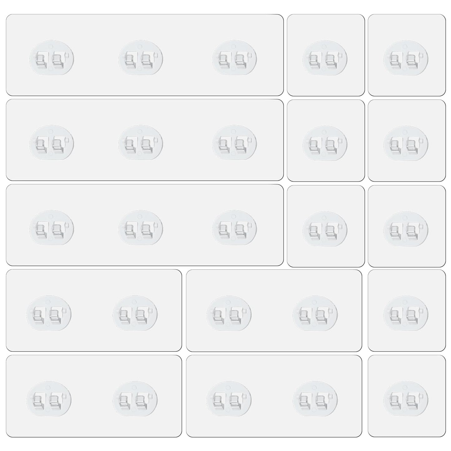 Yolev Shower Caddy Adhesive Replacement, Strong Adhesive Hooks for Shower Caddy Adhesive Pad, Kitchen Racks, Bathroom Storage Shelvesw Adhesives Hook for Shower Caddy, (15pcs)